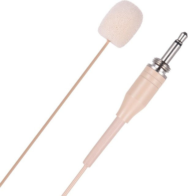Igeteck Einzelohrbügel-Kondensatormikrofon in Beige mit 3,5-mm-Stecker für Smartphone, DSLR-Kamera und andere Geräte - Bild 1
