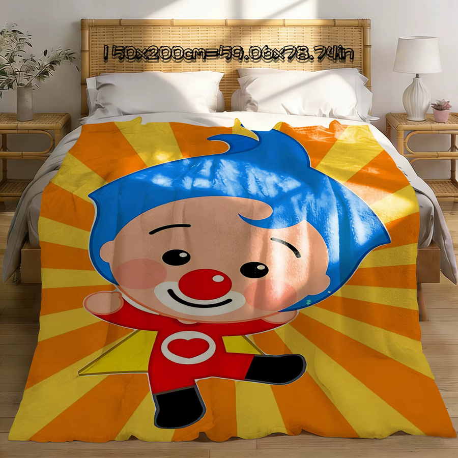 Plims-Plims Mikrofaser Flanell-Fleece Decke für Baby und Sofa in Mehrfarbig gestreift - Bild 2