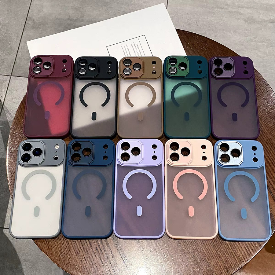 LICOERS Magnetische Hülle für iPhone 17 Pro Max, Transparent und Purple, Stoßfest mit MagSafe Kompatibilität und Kameraschutz - Bild 2