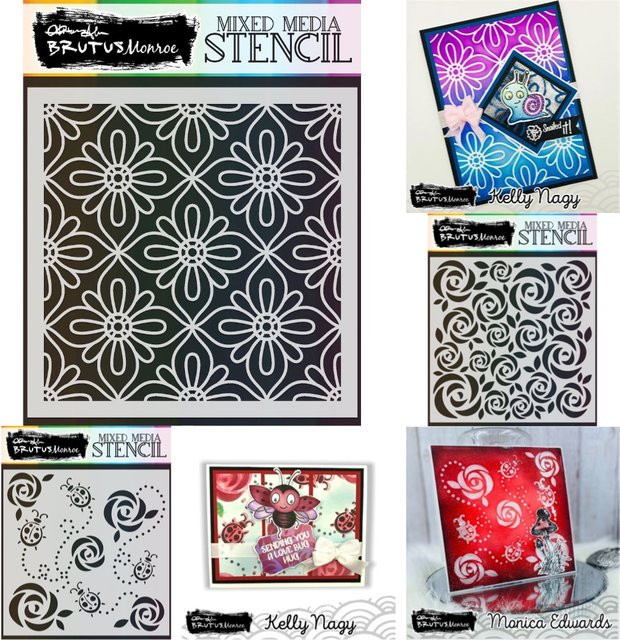 Tulpen Schablone für Graffiti und Sprühmalerei in Schwarz aus Kunststoff für DIY Fenster und Scrapbooking Dekoration - Bild 1
