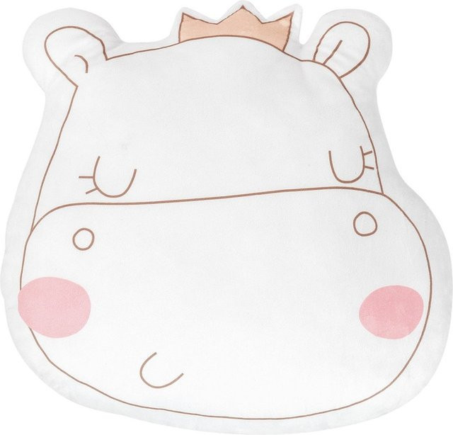 Kikkaboo Babykissen Plüschtier in Rosa und Weiß für Babys ab der Geburt - Bild 1