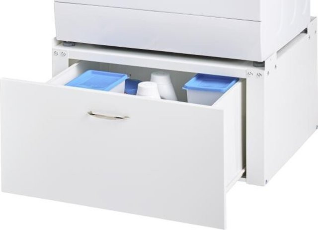 POCOline Waschmaschinen-Unterschrank in Weiß, B/H/T: 51 x 33 x 61 cm - Bild 1