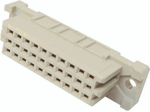 HARTING Federleiste 09252206824 in Beige mit 3 Reihen - Bild 1