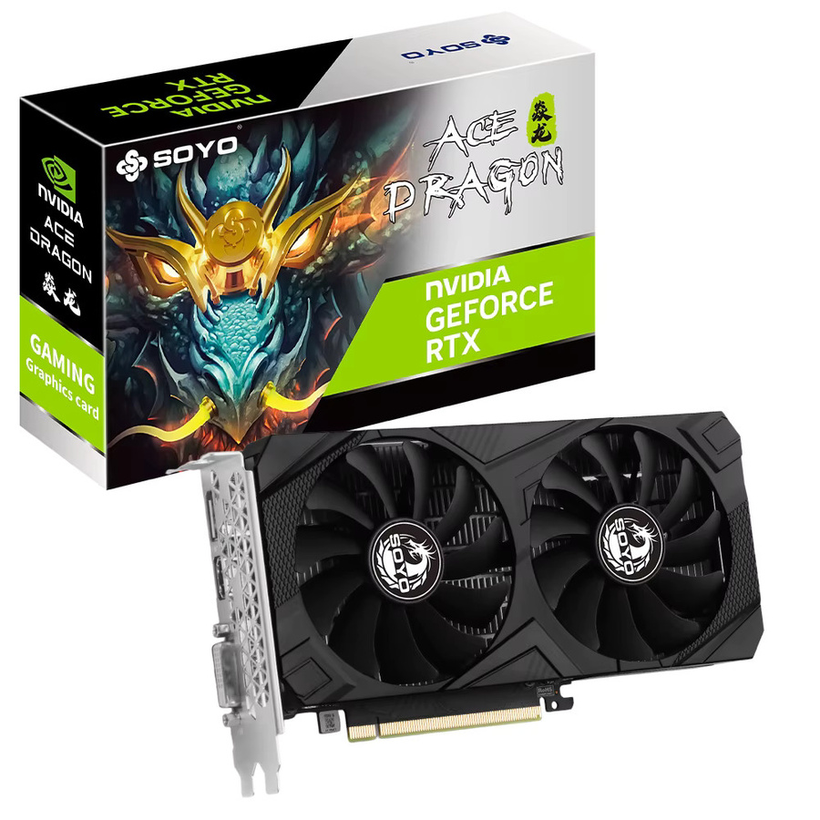 SOYO NVIDIA GeForce RTX 3050 Gaming Grafikkarte mit 6GB GDDR6, Schwarz, PCI Express x16 4.0 - Bild 4