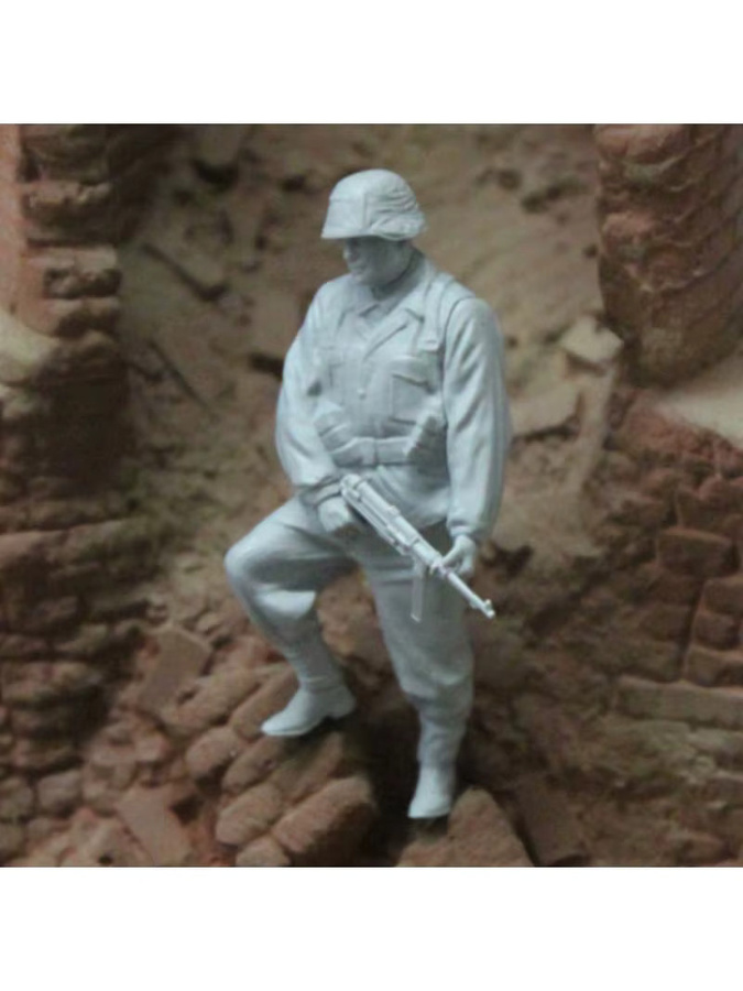 BAANFU Militärsoldat Wartebefehl, Montagemodell, Maßstab 1:35 - Bild 3