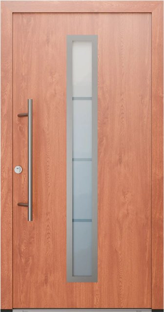 FM Türen AS68 Modell 01 Innentür mit Glaseinsatz in Goldene Eiche, Links, inklusive Beschläge Set, B: 100 cm, H: 210 cm - Bild 1