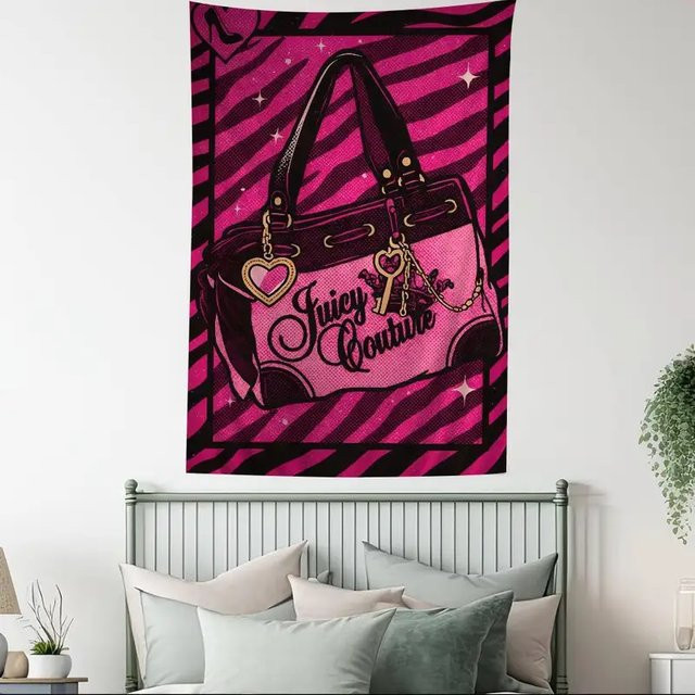 VIKAMA J-Juicy Anime Wandbehang mit floralem Hippie-Blumen-Design in Multicolour, B/H: 90 x 60 cm - Bild 1