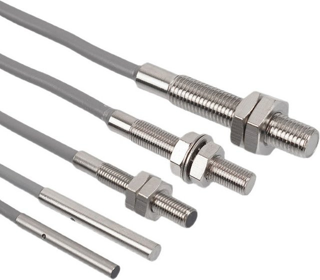 CNMAWAY Mini-Näherungsschalter Induktiver Sensor IP65 Wasserdicht mit 2 m Kabel Metall NPN PNP NO NC M3 M4 M5 M6 - Bild 1