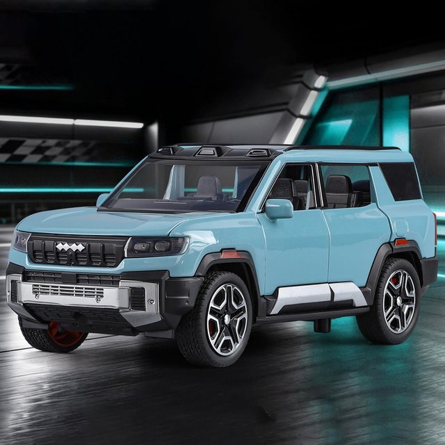 Linyi toy car Geländewagen Legierung Auto Modell, 1:32, mit Sound und Licht, ab 14 Jahre - Bild 1