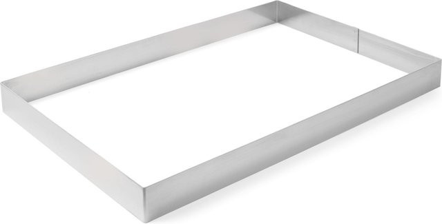 Hendi Backrahmen aus Edelstahl rechteckig, Farbe: Silber, B/T/H: 38,5 x 28,5 x 6,0 cm - Bild 1
