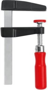 Bessey Druckguss-Schraubzwinge LM 400/100 in Schwarz-Rot - Bild 1
