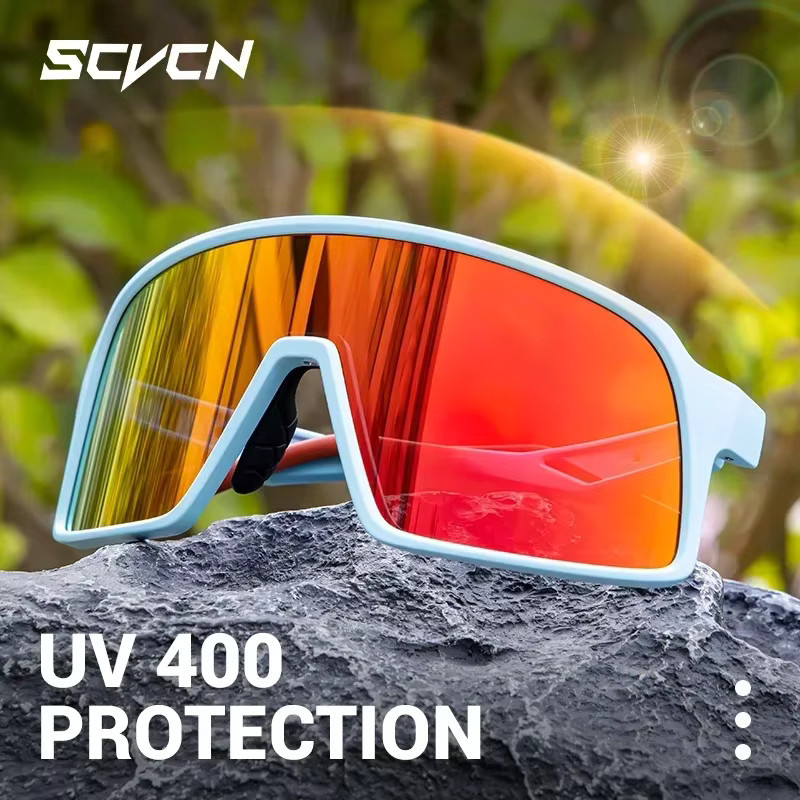 SCVCN Sportsonnenbrille, Unisex, Vollrand, Kunststoff - Bild 1