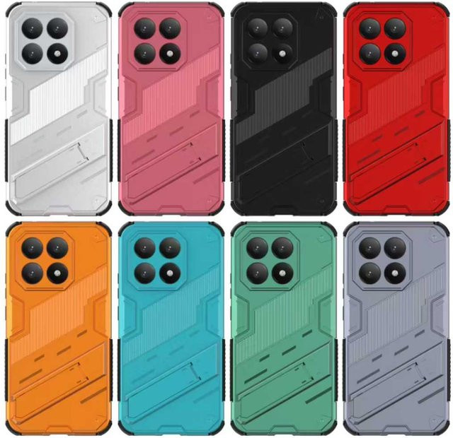 Robuste Schutzhülle für Xiaomi 15T Pro, 17 Pro Max, Redmi Note 15 Pro Plus, 15 und 15C in Blau mit Standfunktion und kabellosem Laden - Bild 1