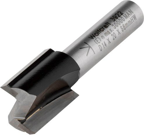 Wolfcraft Nut-und Kantenfräser aus Hartmetall in Silber - Bild 1