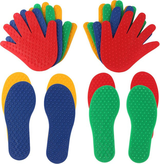 soulbao Hand & Fuß Pads Koordination Spiel, Bunt / Mehrfarbig, 4/12-teiliges Set - Bild 1