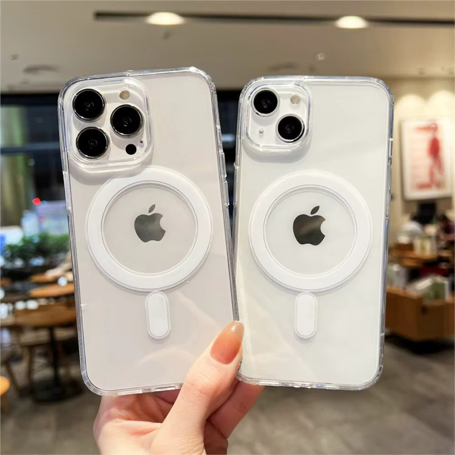 Apple Magnetische Original-Klarhülle für iPhone kompatibel mit MagSafe, Transparent - Bild 2
