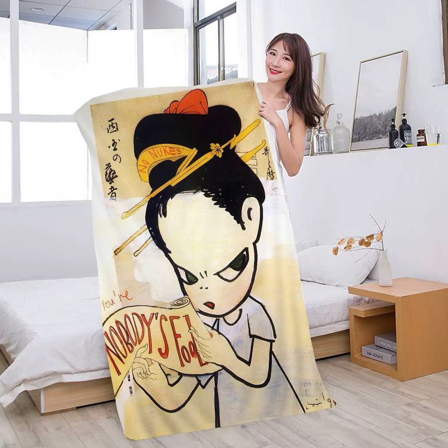 Yoshitomo Nara Dream Doll Mikrofaser-Strandtuch Multicolor, schnelltrocknendes Reisehandtuch für Pool und Yoga - Bild 2