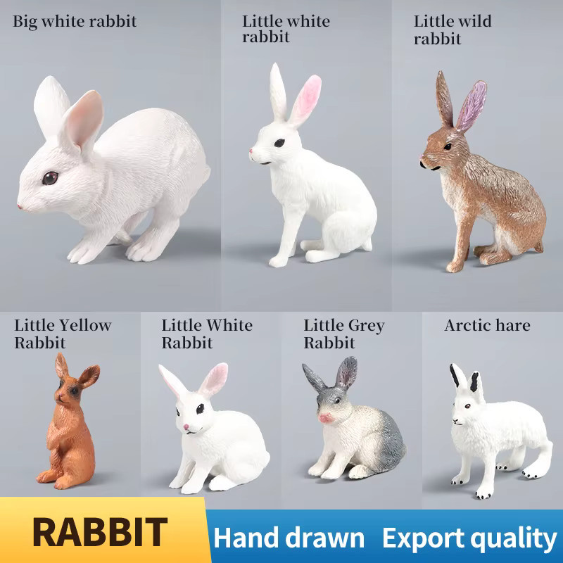 XIALIBAOMOWAN Arktischer Hase, Actionfigur, Tierspielzeug - Bild 2