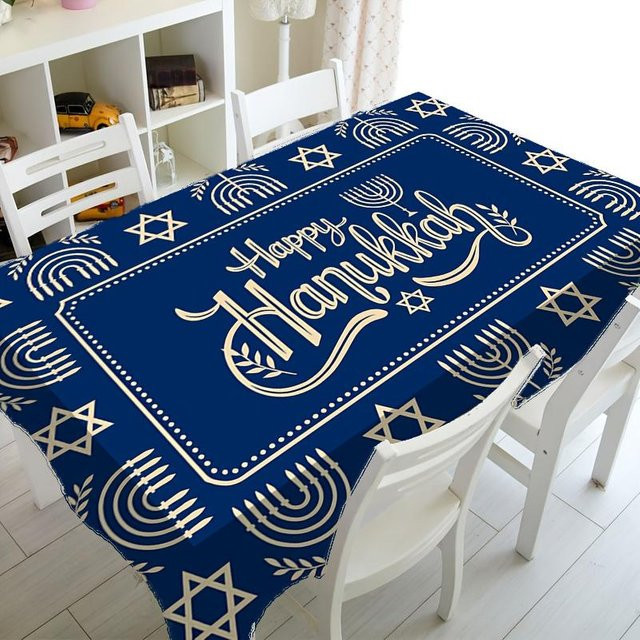 Wasserdichte rechteckige Tischdecke von JMG Household Supplies in Blau für Feiertage und Partys, B/T: 90 x 140 cm - Bild 1