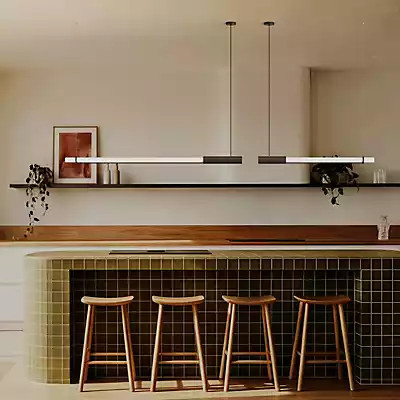 DCW Éditions In Fine LED Pendelleuchte in Dunkelgrau, Höhe: 160 cm - Bild 1