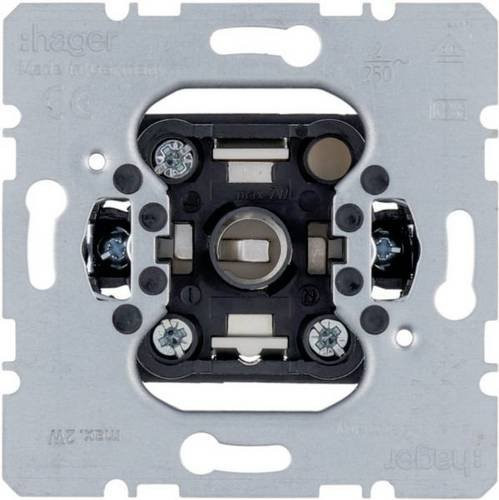 Hager Drucktaster WDE5101 in Silber für die Unterputzmontage - Bild 1