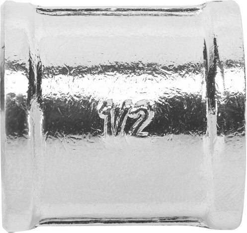 Cornat Muffe aus Messing mit Innengewinde 1/2 Zoll in Silber - Bild 1