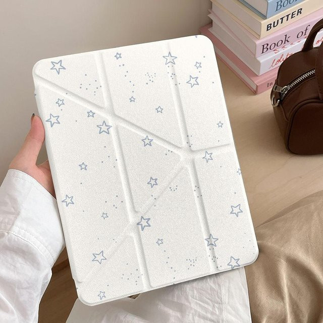 Updaily Cases Schutzhülle für iPad Pro, iPad Air und iPad Mini mit Stifthalter in Weiß - Bild 1