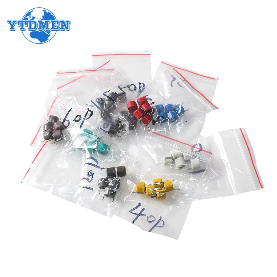 YTDMEN Variable Trimmer Kondensator Set JML06, 45 Teile, Multicolor, verschiedene Kapazitäten von 5pf bis 120pf - Bild 2