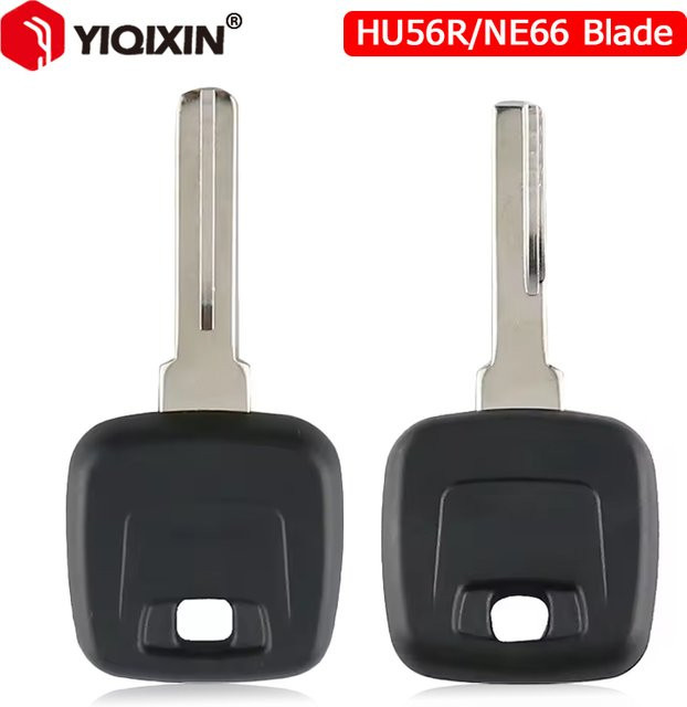 YIQIXIN Transponder-Fernbedienungsgehäuse für Volvo S40 XC70 XC90 V40 D30 S60 S80 XC60 V50 V70 S70 C70 mit ungeschnittenem NE66/HU56R Schlüssel in Schwarz - Bild 1