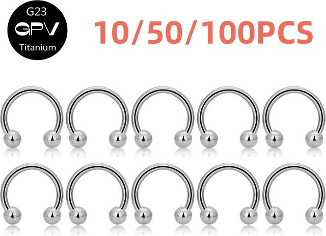 Septum Ring Titan, Silber, Unisex - Bild 1