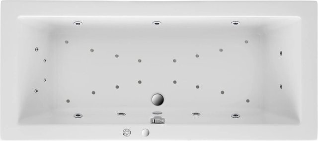 Whirlpool Ottofond Cubic Exklusiv in Weiß, B: 180 cm, T: 80 cm - Bild 1