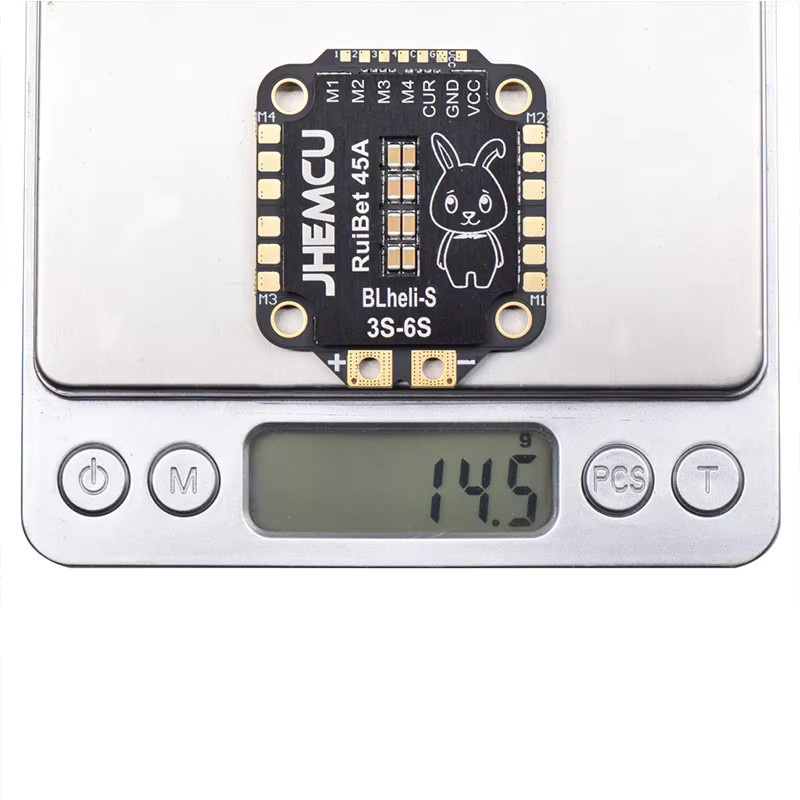 JHEMCU RuiBet 45A/55A ESC BLHELI_S Dshot600 4in1 Bürstenloser ESC, 3-6S, 30,5X30,5 M4 für RC FPV Freestyle Drone - Bild 3