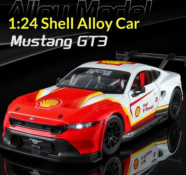 Maisto Ford Mustang GT3 Automodell, 1:24, Metall - Bild 1