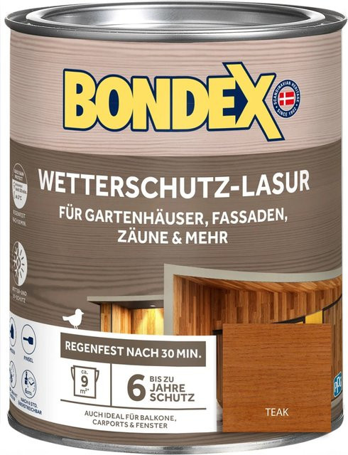 Bondex Wetterschutz-Lasur Teak wasserbasiert 0,75 l - Bild 1