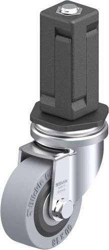 Blickle LRA-VPA 50K-EV04 Lenkrolle mit 50mm Rad-Durchmesser und 40kg Tragfähigkeit in Grau und Schwarz - Bild 1