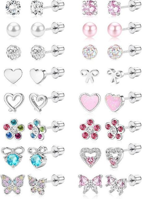 Townson Fashion Ohrstecker Edelstahl, Silber, Perle, Damen - Bild 1