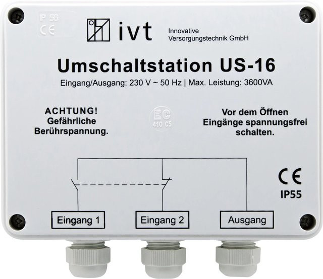 Umschaltstation IVT US-16 AC in Weiß, 16 A, 230 V - Bild 1
