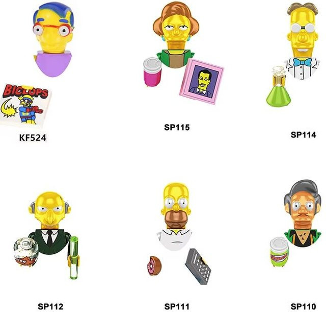 Disney Die Simpsons, Mini-Bausteinset, Charakter-Spielfiguren - Bild 1