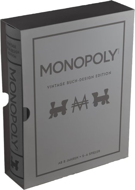 Gomazing Monopoly Vintage Buch-Design Edition Retro Brettspiel - Bild 1