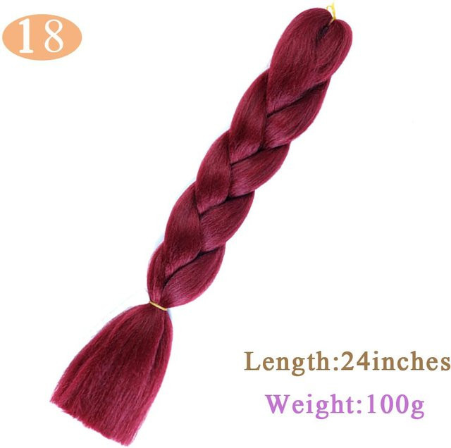 Bybrana Glowing Twist Braids Haarverlängerungen Jumbo Braids Ombre Brown - Bild 1