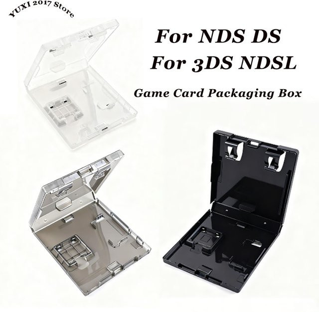 Yu Xi Spielkarten-Aufbewahrungsbox aus transparentem schwarzem PP-Kunststoff für Nintendo 3DS, NDSL, NDSI und DS Spielkonsolen - Bild 1