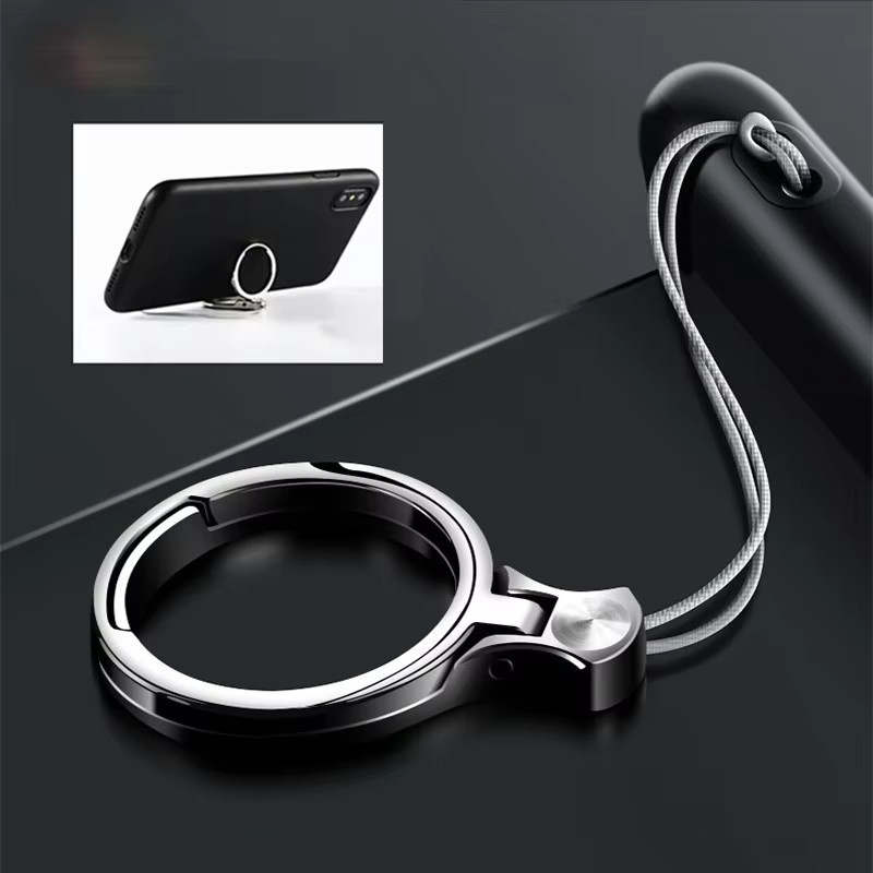 WSSHE Universal Metallseilschlüssel mit Fingerring-Befestigungshalterung und Schlüsselanhänger in Silber, 2/4 Stück - Bild 4