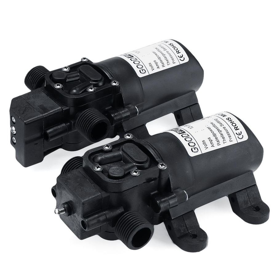 CosyHome 12V Hochdruck Automatische Membran Wasserpumpe Selbstansaugende Pumpe in Schwarz für Garten und Van - Bild 2