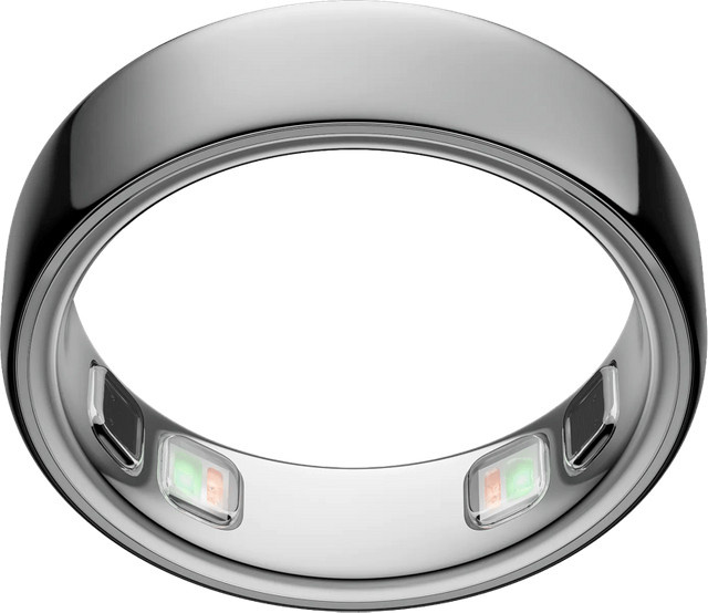 Oura Ring 5 Smart Ring Silber Größe 13 mit Schlaf-Tracking und Herzfrequenzmessung für Unisex - Bild 1