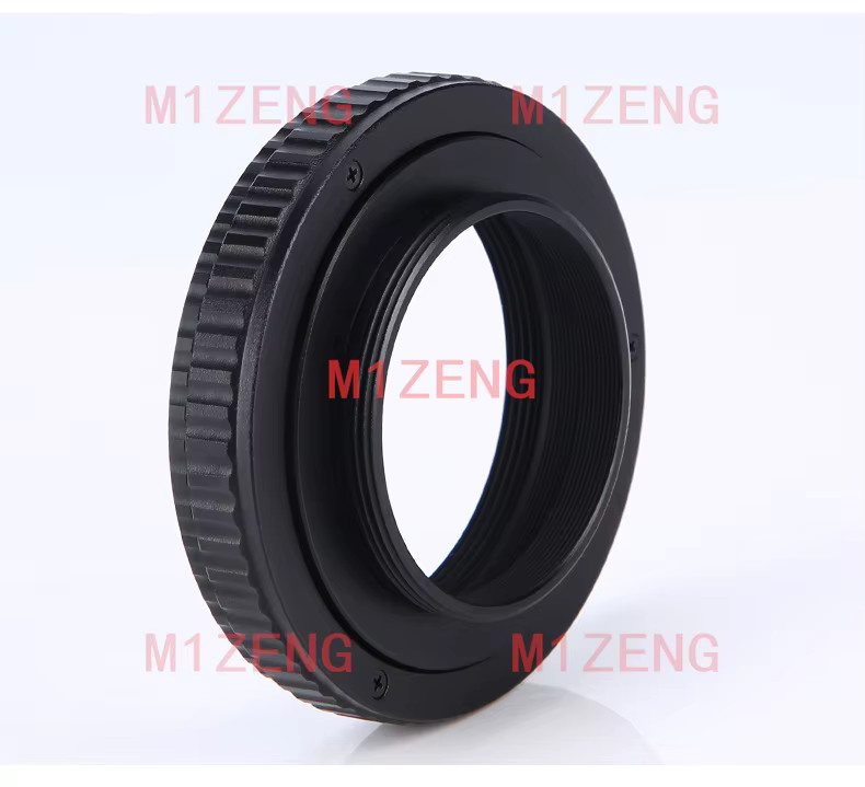 m1zeng Makro-Verlängerungsring Helikoid-Adapter M42 auf M39/L39 in Schwarz mit einstellbarem Fokus - Bild 2