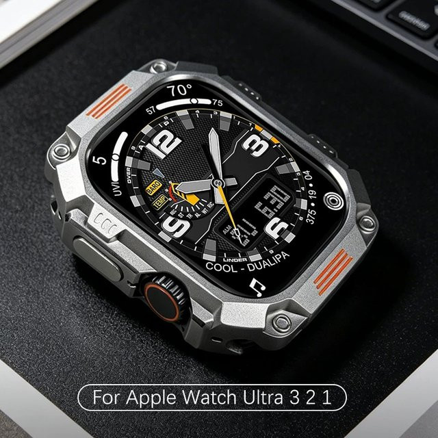 Apple Metall-Schutzhülle für Apple Watch, Titan, Schwarz - Bild 1