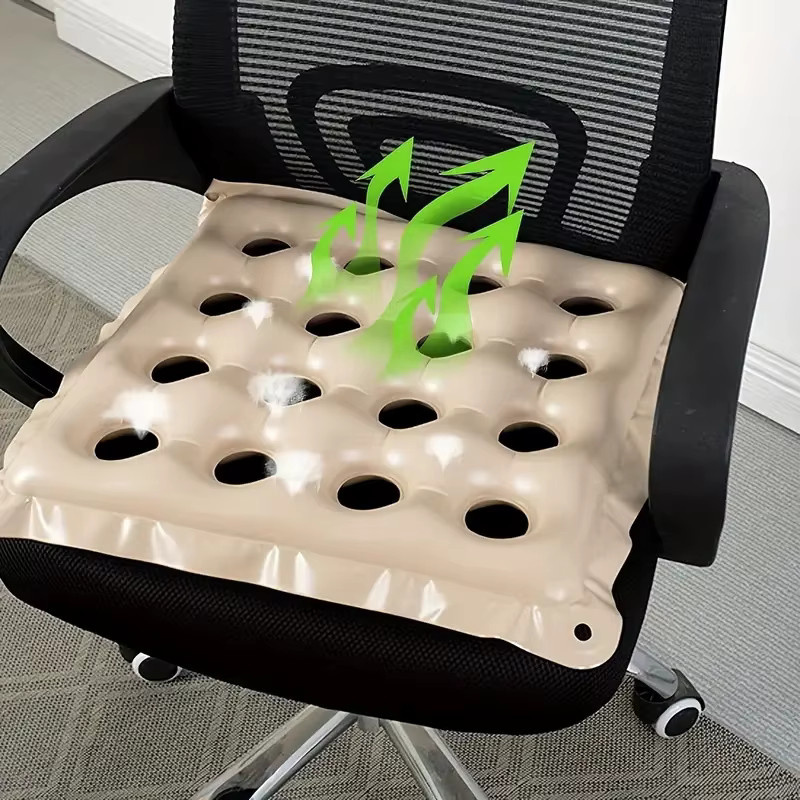 HNKMP Anti-Dekubitus-Stuhlkissen für Senioren in Beige zur Druckentlastung für Rollstühle, Betten und Bürostühle - Bild 2