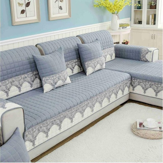 Rutschfester Sofabezug Super Six als Stretch-Protector für Ecksofas und Chaiselongues, Farbe Grau, Breite: 70 cm, Tiefe: 150 cm - Bild 1