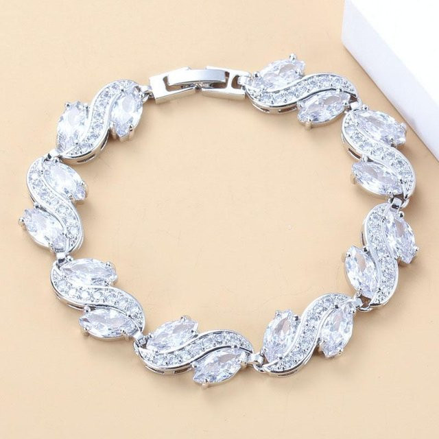 anny&Della Armband, Blauer Stein, Weiß, Damen - Bild 1