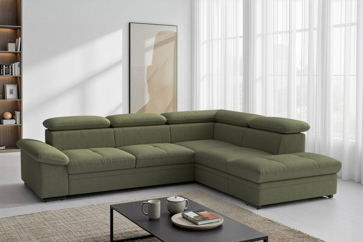 sit&more Ecksofa Viola L-Form mit verstellbaren Arm- und Kopfteilen, Breite: 249 cm - Bild 1